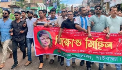 ছাত্রদলের বিক্ষোভ মিছিল